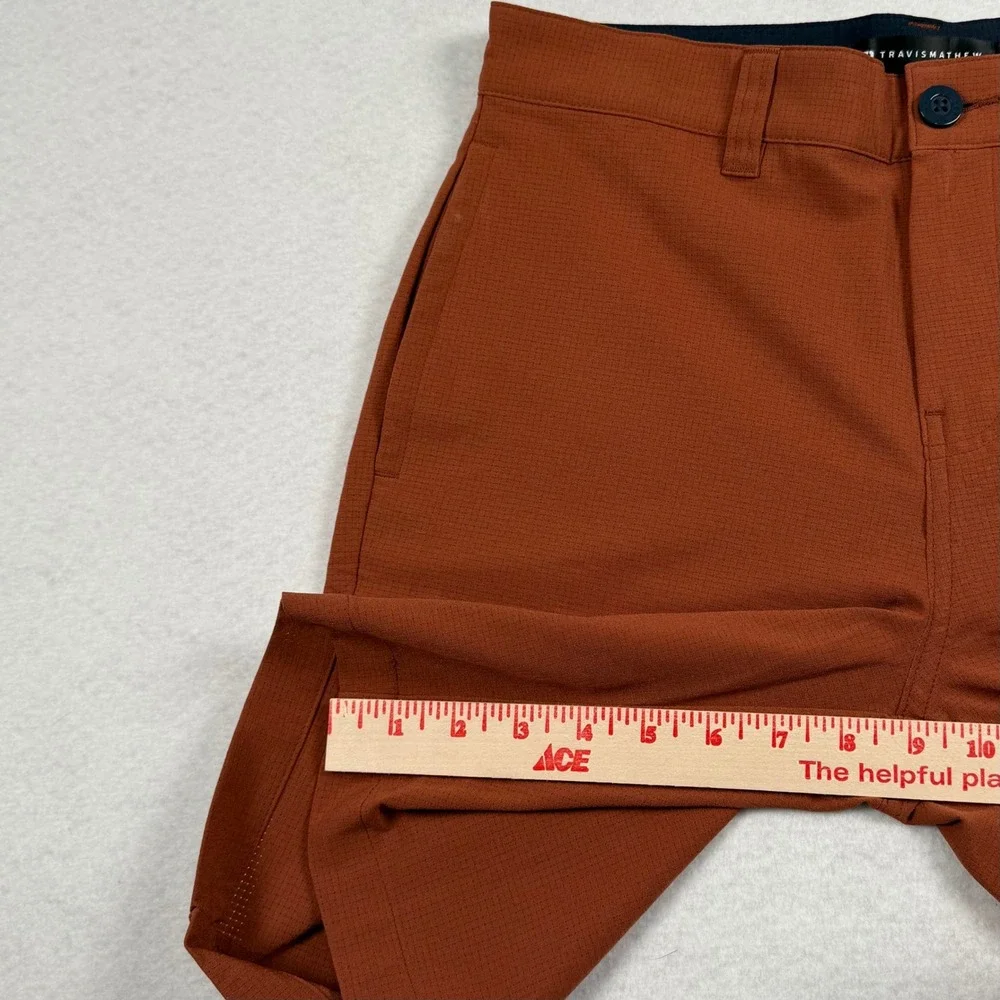 Travis Mathew Step Dance Shorts Mens 30 Maple Brown‎ A42324 9